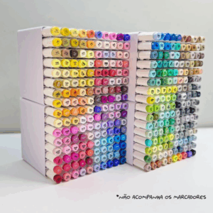 Organizador Marcadores 182 espaços p/ Touch, Ohuhu, Copic e outros