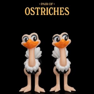 Pair of Ostriches