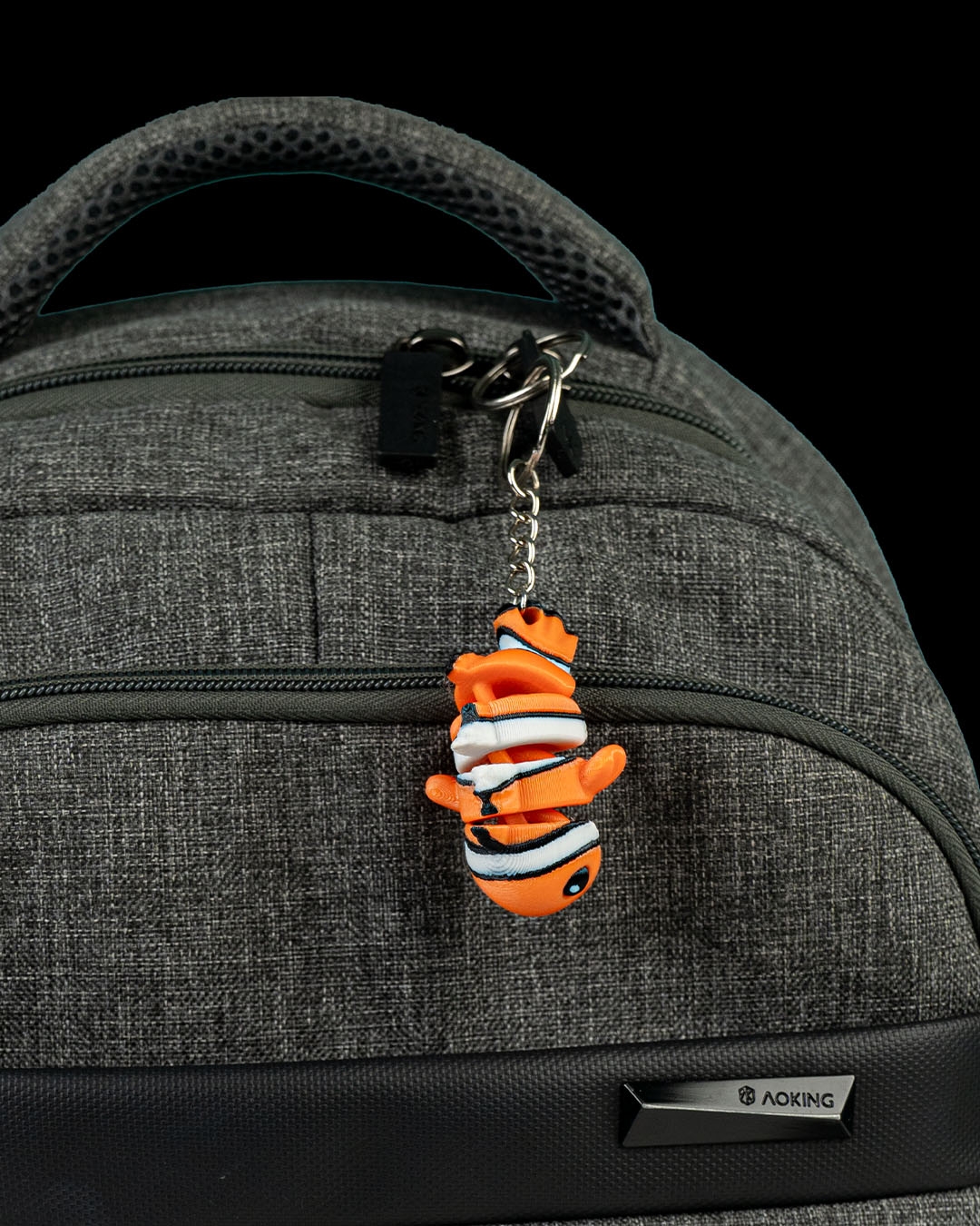 Cute Flexi Clownfish Keychain - Image 2