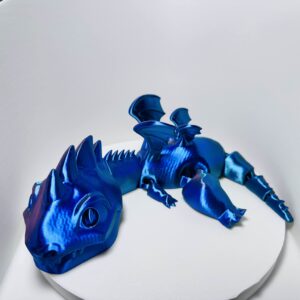 Deep Sapphire Big-Head Dragon – Bold & Beautiful – Only 1 Available!