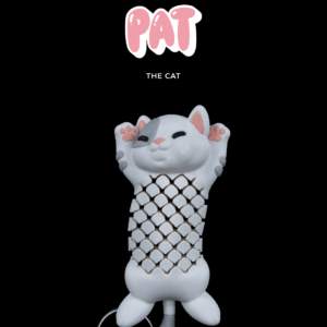 Pat, the Cat Keychain