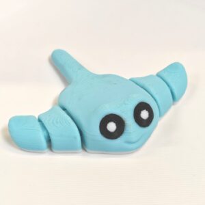 Printipop 3D Druck Rochi Rochen hellblau beweglich