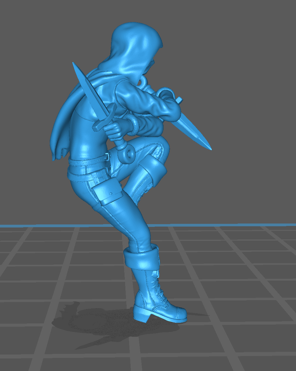 Young Female Rogue | Human | Dagger | Hood | D&D Dungeons and Dragons 5e - Image 2