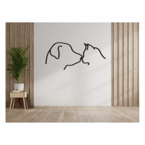 Dog & Cat Minimalist Wall Decoration