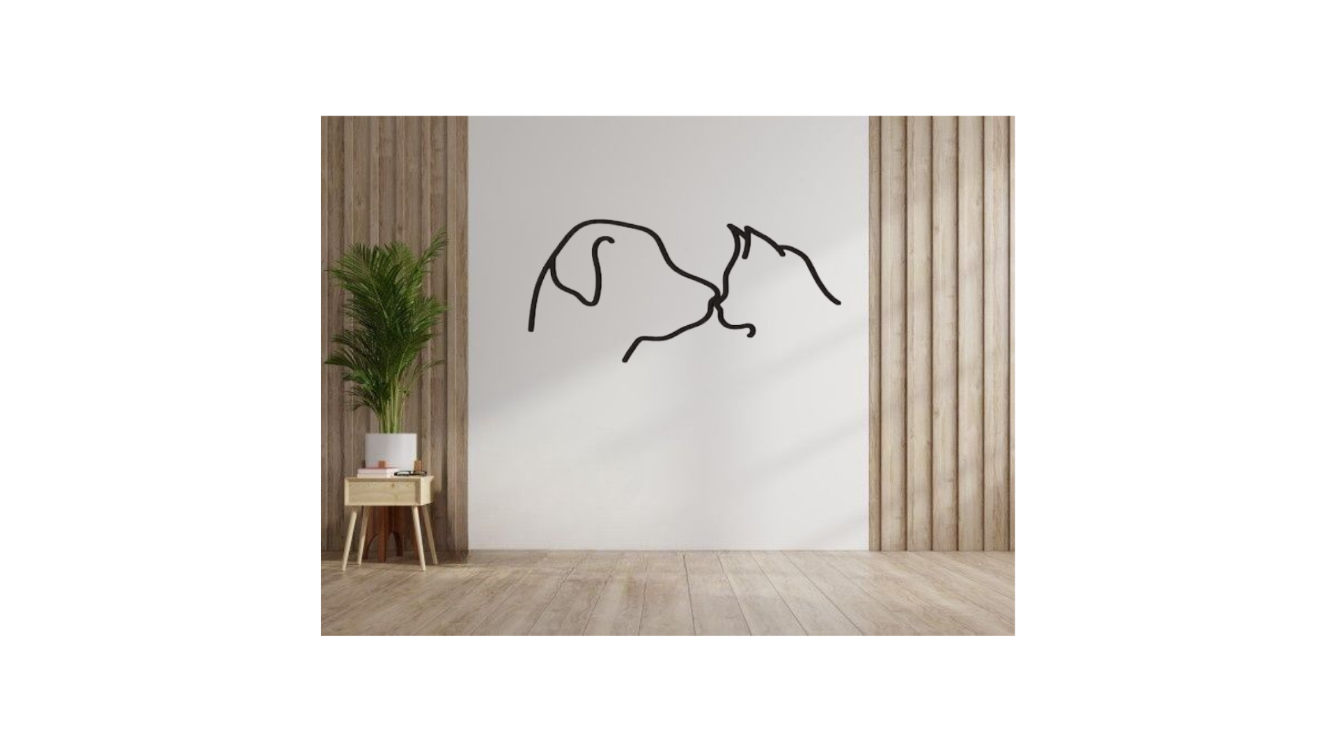 Dog & Cat Minimalist Wall Decoration