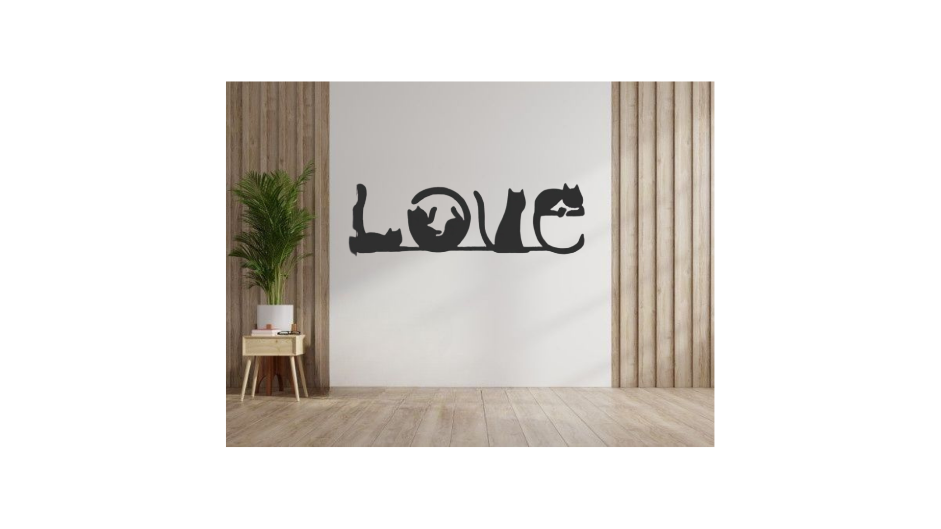 Love Cat Wall Decoration