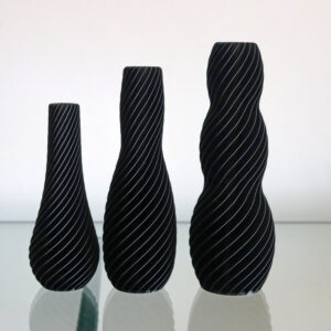 Conjunto de vasos espirais