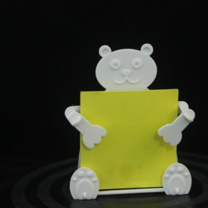 Oso portanotas - Tarjeta kit