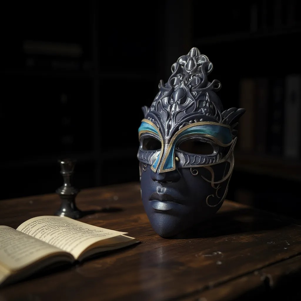 Premium Hand-Painted Ornate Fantasy Mask - Custom 3D Printed Art Piece 🎭 - Image 2