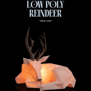 Low Poly Reindeer - Table Lamp