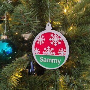 Name Plate Christmas Ornament #2