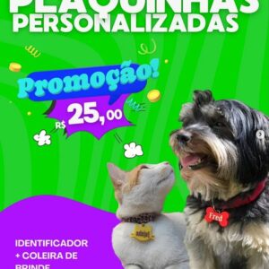 Plaquinha para Pet / Nome e Telefone