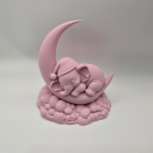 Sleepy Elephant on the Moon