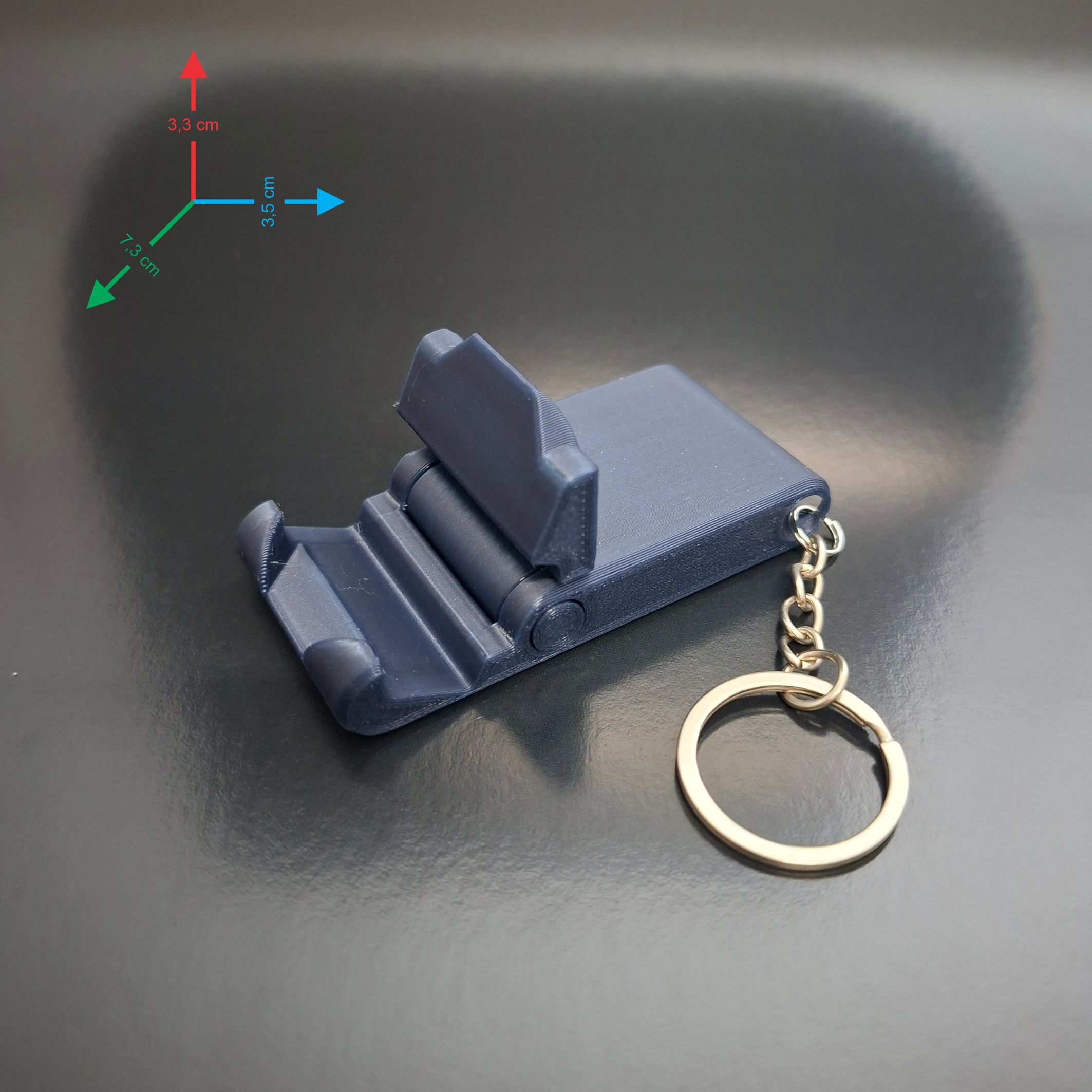 Suporte de Celular Chaveiro 3D em PLA | Portátil, Prático e Moderno | Impressão 3D de Alta Qualidade - Image 3