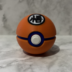 Goku Pokeball with fidget clicker button