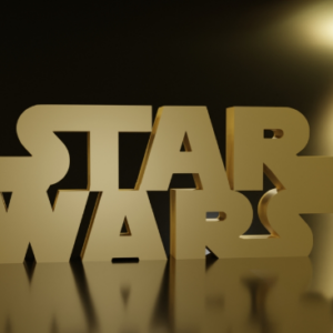 Chaveiro Star Wars dourado